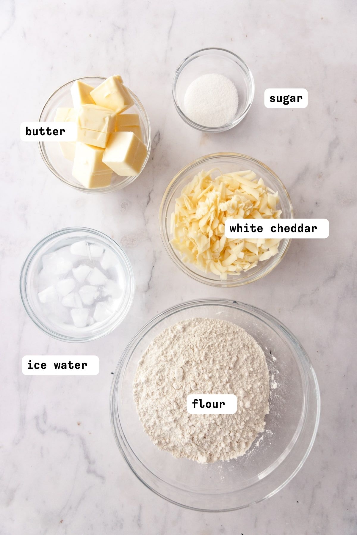 Apple Cheddar Cheese Pie Crust Ingredients. 