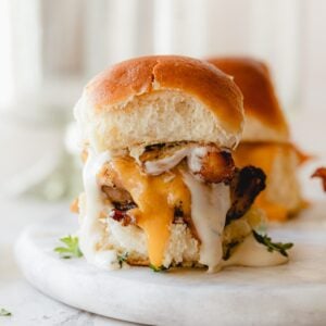 Bacon cheddar ranch sliders.