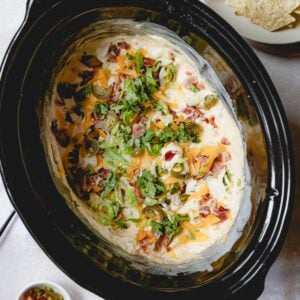 Crockpot Jalapeño Popper Dip.