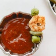 Bloody Mary shrimp cocktail sauce.